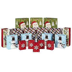 $9.94: Hallmark Bulk Christmas Gift Bags Assorted Sizes (18 Gift Bags)