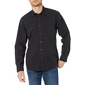$  8.30: Amazon Essentials Men's Regular-Fit Long-Sleeve Casual Poplin Shirt