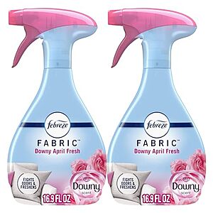 [S&S] $  4.18: Febreze Odor-Fighting Fabric Refresher, Downy April Fresh, 16.9 fl oz, Pack of 2