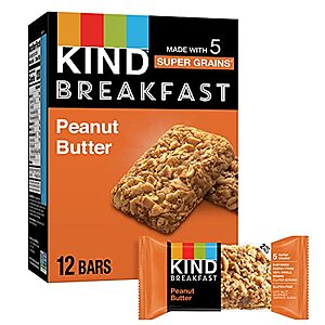 6-Pack 1.76-Oz. Kind Breakfast Bars (Peanut Butter)