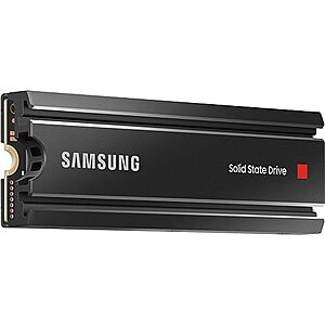 Samsung 980 PRO SSD with Heatsink 2TB PCIe Gen 4 NVMe M.2, MZ-V8P1T0CW