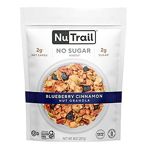 NuTrail Nut Granola Cereal, Blueberry Cinnamon, 8 oz.