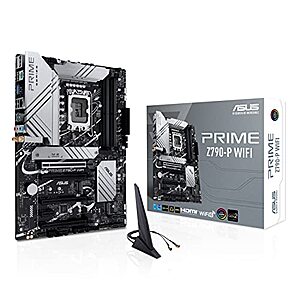 $  190: ASUS Z790-P ATX Motherboard with WiFi 6, PCIe 5.0, DDR5, 14+1 Power Stages, 3X M.2, Thunderbolt 4, 2.5Gb LAN
