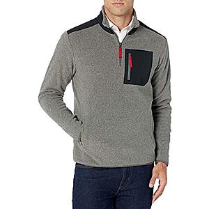 Amazon Essentials Men's Quarter-Zip Polar Fleece Jacket (various)