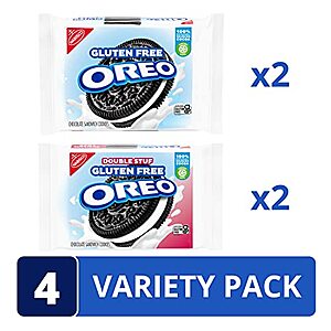 4-Pack Oreo Gluten Free Chocolate Sandwich Cookies Variety Pack $9 w/ Subscribe & Save