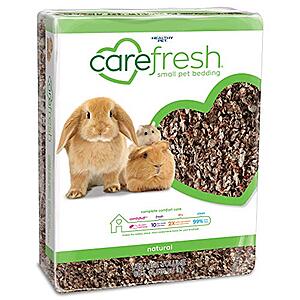 [S&S] $  7.59: 60 L Carefresh 99% Dust-Free Natural Paper Small Pet Bedding with Odor Control at Amazon