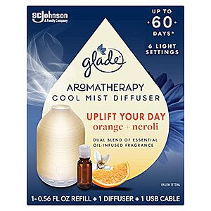 $  7.40: 0.56-Oz Glade Aromatherapy Diffuser & Essential Oil (Uplift Your Day) at Amazon