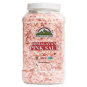 $  10.14: 5-Pound Himalayan Chef Pink Himalayan Salt Coarse Grain at Amazon