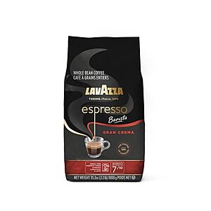 35.2-oz Lavazza Espresso Medium Roast Whole Bean Coffee (Barista Gran Crema) $7.90 w/ Subscribe & Save