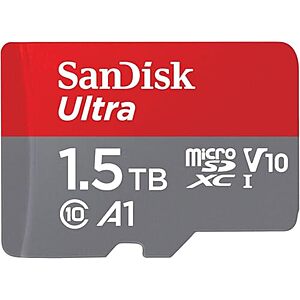 1.5TB SanDisk Ultra microSDXC UHS-I Memory Card w/ Adapter $89 + Free Shipping