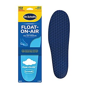 Dr. Scholl's Men's Float-On-Air Comfort Insoles (Size 8-14) .50 w/ Subscribe & Save