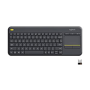 Logitech K400 Plus Wireless Touch Keyboard w/ Built-In Touchpad 