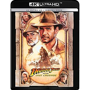 4K Ultra HD Blu-rays + Digital: Indiana Jones and the Last Crusade & More $14.50 each 