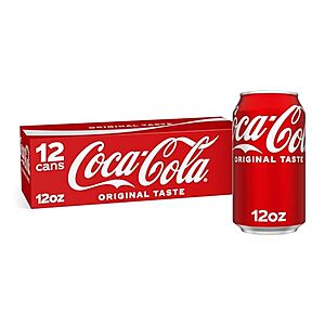 12-Pack 12-Oz Coca-Cola Soda (Original, Zero Sugar, Diet or Orange Cream) from .40 w/ Subscribe & Save