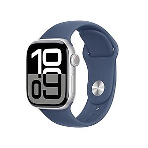 $299*: Apple Watch Series 10 GPS 42mm Smartwatch w/ Sport Band/Loop (Various Colors) at Amazon