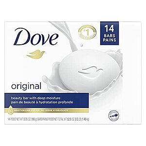 14-Count 3.75oz Dove Beauty Bar (Original) $10.45 w/ Subscribe & Save