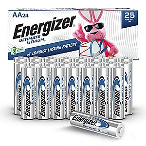 24-Count Energizer Ultimate Lithium AA Batteries $35.14 + Free Shipping