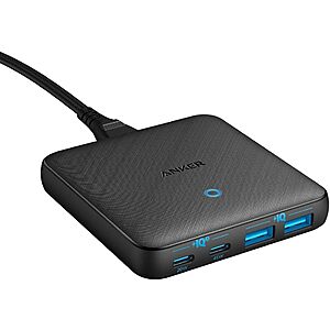 $23.99: Anker USB C Charger, 543 (65W II), PIQ 3.0 & GaN 4-Port Slim Fast Wall Charger at Amazon