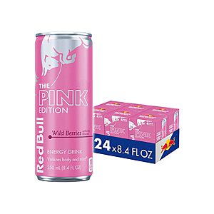 24-Count 8.4-Oz Red Bull Energy Drink (Pink Edition / Wild Berries) $26 w/ Subscribe & Save