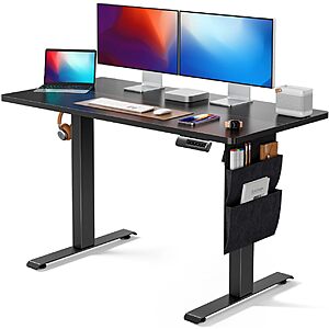 $75.59*: Marsail 48"x24" Height Adjustable Electric Standing Desk (Black) at Amazon