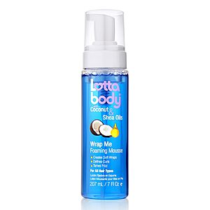 [S&S] $2.98*: 7-Oz Lottabody Coconut Oil and Shea Wrap Me Foaming Curl Mousse at Amazon