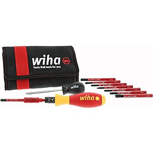 $152.79: 11-Piece Wiha Insulated TorqueVario-S (10-50 In/lbs) and SlimLine Blade Set (28789) at Amazon