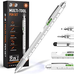 $5.99*: BIIB 9-in-1 Multitool Pen (Various Colors) at Amazon