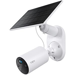 1080P TP-Link Tapo SolarCam Outdoor Security Camera w/ Solar Panel Base $40 + Free Shipping