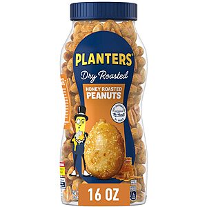 16-Oz Planters Dry Roasted Peanuts (Honey Roasted) https://static.slickdealscdn.com/attachment/1/1/7/1/5/2/7/300x300/17701900.thumb.90 w/ Subscribe & Save