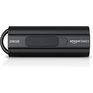$14.99: 256GB Amazon Basics Ultra Fast USB 3.1 High Capacity Flash Drive at Amazon