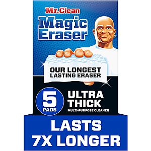 [S&S] $5.05*: 5-Count Mr. Clean Magic Eraser (Ultra Thick) at Amazon
