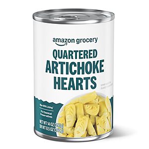 $1.13*: 14-Oz Amazon Grocery Canned Artichoke Hearts (Quartered) at Amazon