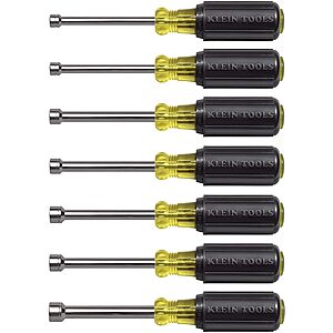 $42.06: 7-Piece Klein Tools Metric Nut Driver Set Sizes 5, 5.5, 6, 7, 8, 9, and 10 mm (65160) at Amazon