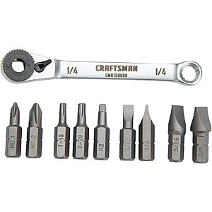 $10.99*: 10-Piece Craftsman Ratcheting Offset Screwdriver Set at Amazon