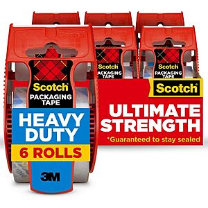 6-Pack Scotch Heavy Duty Ultimate Strength Packaging Tape w/ Dispenser $10.40 & More