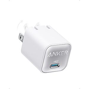 Anker 511 30W USB-C GaN PIQ 3.0 Foldable Charger