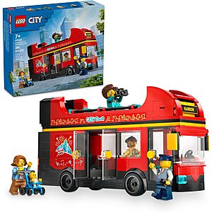 $23.95: 384-Piece LEGO City: Traffic - Double-Decker Sightseeing Bus (60407, 2024) at Amazon