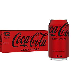 [S&S] $4.63*: 12 × 12oz Coke Zero Sugar Soda at Amazon (38.6￠ each)
