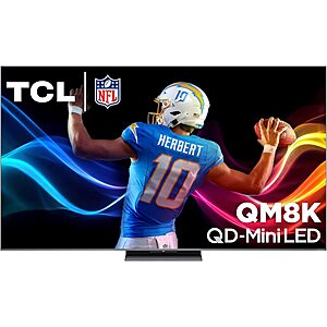 $2999.99: 85″ TCL QM8K Series QD-Mini LED 4K UHD Google Smart TV at Amazon