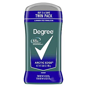 [S&S] $3.87: 2-Pack 3-Oz Degree Men Original Deodorant at Amazon