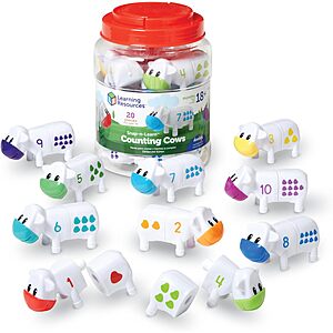 $9.98: 20-Piece Learning Resources Snap-n-Learn Counting Cows Toy Set at Amazon