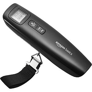 Prime Members: Amazon Basics 110-Lb Digital Luggage Scale .20 + Free Shipping