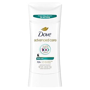 2.6-Oz Dove Advanced Care Antiperspirant Deodorant Stick (Sheer Cool) $2.70 w/ Subscribe & Save