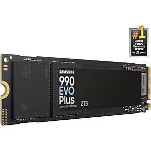 Prime Members: 2TB Samsung 990 EVO Plus M.2 NVMe Internal Solid State Drive SSD 4 + Free S/H