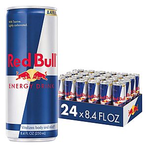 [S&S] $22.53*: 24-Pack 8.4-Oz Red Bull Energy Drink (Original) at Amazon (93.9￠ each)