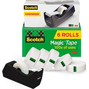 6-Pack Scotch Magic Tape (1000