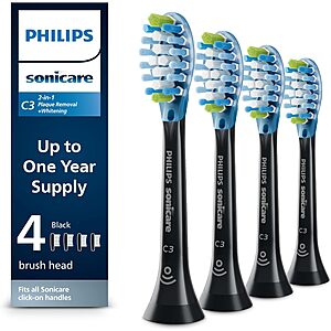 4-Pack Philips Sonicare C3 Premium Plaque Control Replacement Toothbrush Heads .20 w/ Subscribe & Save