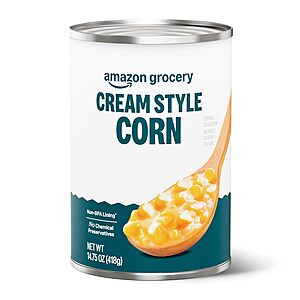 [S&S] $0.84: 14.75-Oz Amazon Grocery Canned Cream Style Corn at Amazon