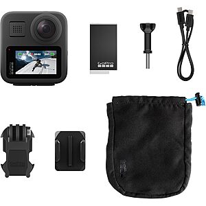 $249.99: GoPro MAX — Waterproof 360 + Traditional Action Camera at Amazon