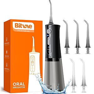 $9.99*: Bitvae C5 Cordless Oral Irrigator Portable Water Flosser (Black) at Amazon